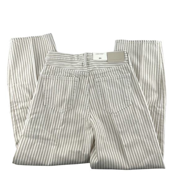 Citizens of Humanity Women's Khaki Stripe Miro Rework Relaxed Jeans Size 24 - Picture 7 of 11